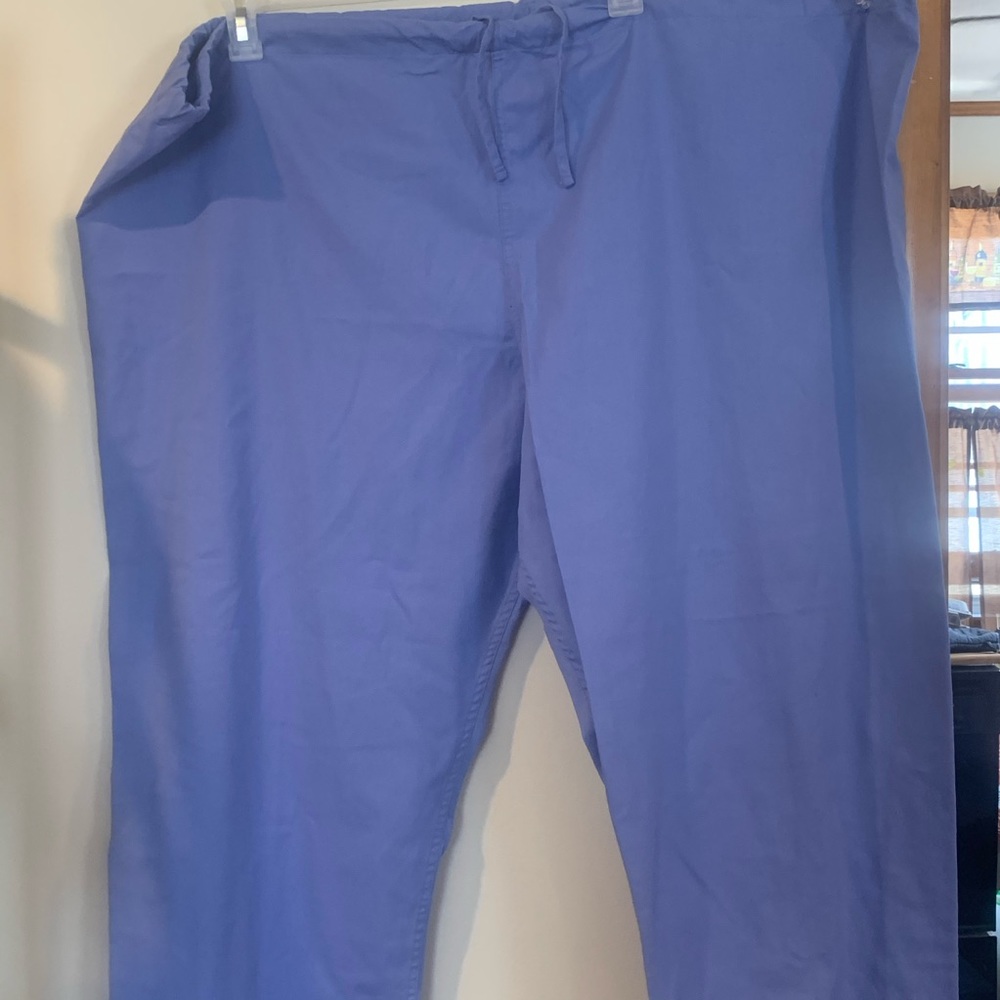 3x Ceil/Periwinkle Blue pants, tie waist !